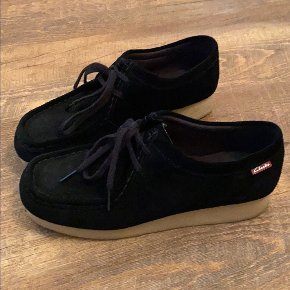 Black Leather Clark’s